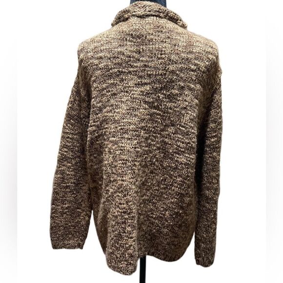 Liz Claiborne chunky golden brown knitted sweater. Size L - Picture 2 of 5